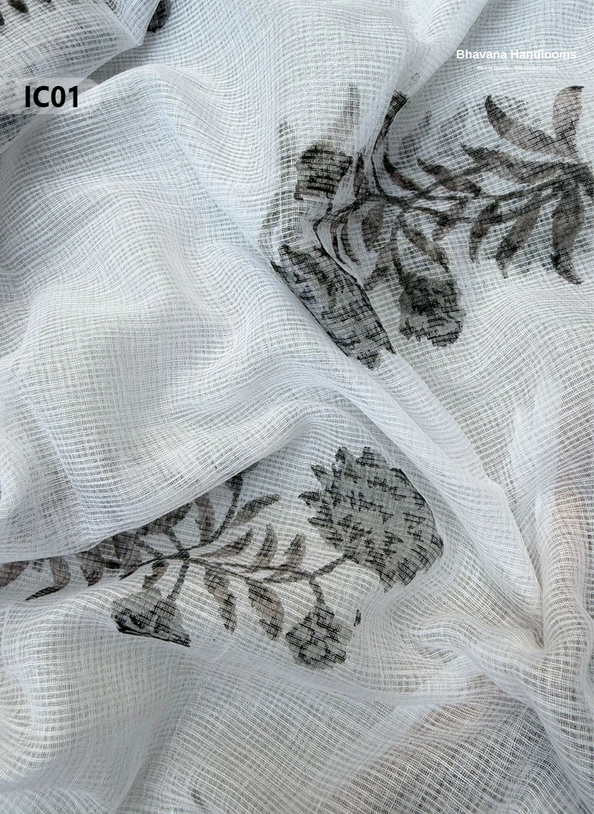 Premium Jaipur Cotton Dress Material with Soft Kota Dupatta with White Colour Top