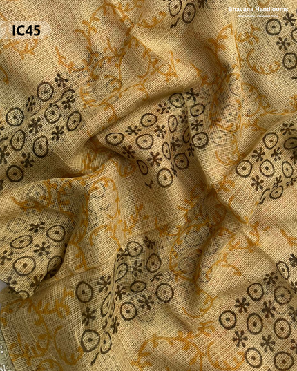 Premium Jaipur Cotton Dress Material with Soft Kota Dupatta with Orange Colour Top