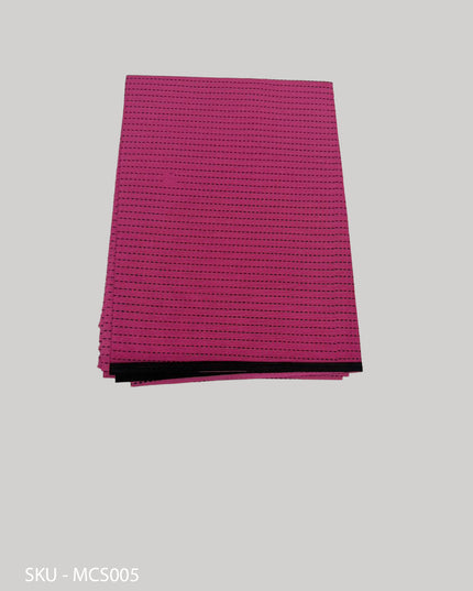 Premium Meena Cotton Printed Saree in Rani Pink Colour | Elegant Traditional Ethnic Wear