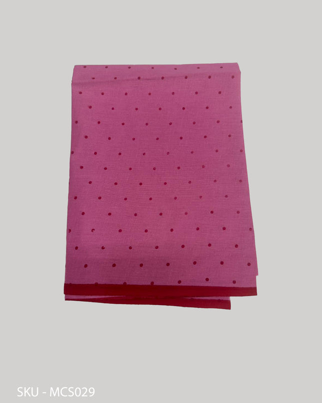 Premium Meena Cotton Printed Saree in Baby Pink Colour | Elegant Traditional Ethnic Wear