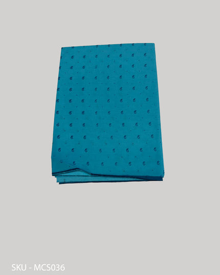 Premium Meena Cotton Printed Saree in Turquoise Blue Colour | Elegant Traditional Ethnic Wear
