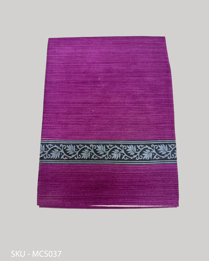 Premium Meena Cotton Printed Saree in Charcoal Grey Colour | Elegant Traditional Ethnic Wear