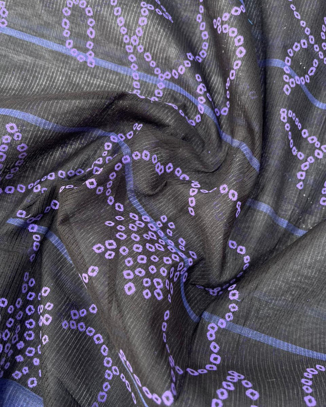 Pure Mangalagiri Cotton Dress Material in Blue Color with Matching Dupatta