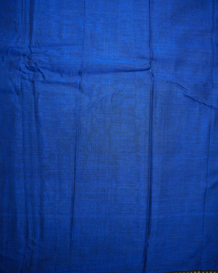 Narayanapet Mercerized Cotton Saree in Royal Blue with Traditional Small Border | Soft Finish & Lightweight Drape