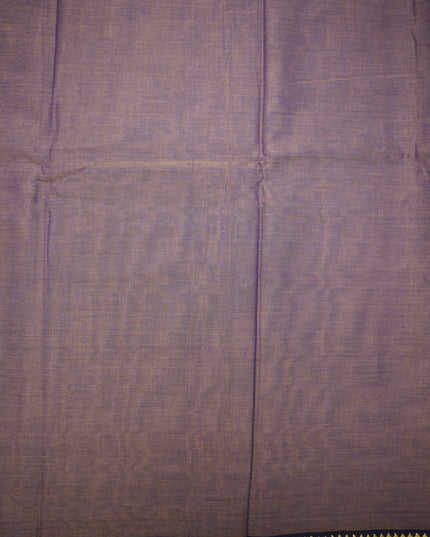 Premium Narayanapet Mercerized Cotton Saree in Smoky Taupe Brown with Elegant Small Border | Soft Finish & Lightweight Drape