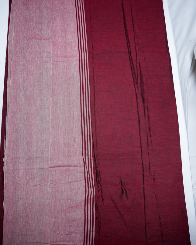 Premium Narayanapet Mercerized Cotton Saree in Deep Emerald Green with Elegant Small Border | Soft Finish & Lightweight Drape