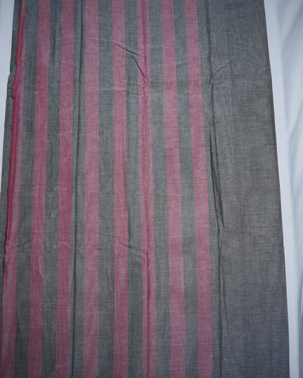 Premium Narayanapet Mercerized Cotton Saree in Elegant Ash Grey with Traditional Small Border | Soft Finish & Lightweight Drape