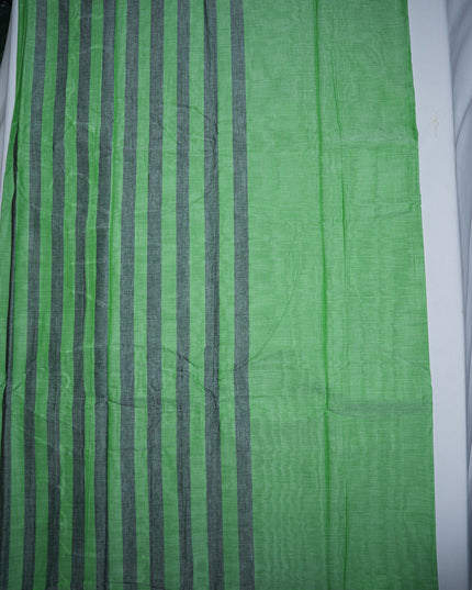 Premium Narayanapet Mercerized Cotton Saree in Refreshing Mint Green with Traditional Small Border | Soft Finish & Lightweight Drape