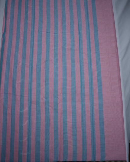 Premium Narayanapet Mercerized Cotton Saree in Elegant Baby Pink with Traditional Small Border | Soft Finish & Lightweight Drape