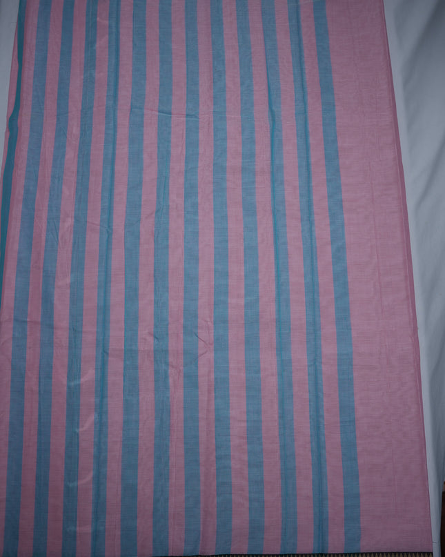 Premium Narayanapet Mercerized Cotton Saree in Elegant Baby Pink with Traditional Small Border | Soft Finish & Lightweight Drape