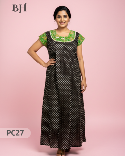 Cotton Printed Nighties | Comfortable Free Size Nightwear for Women