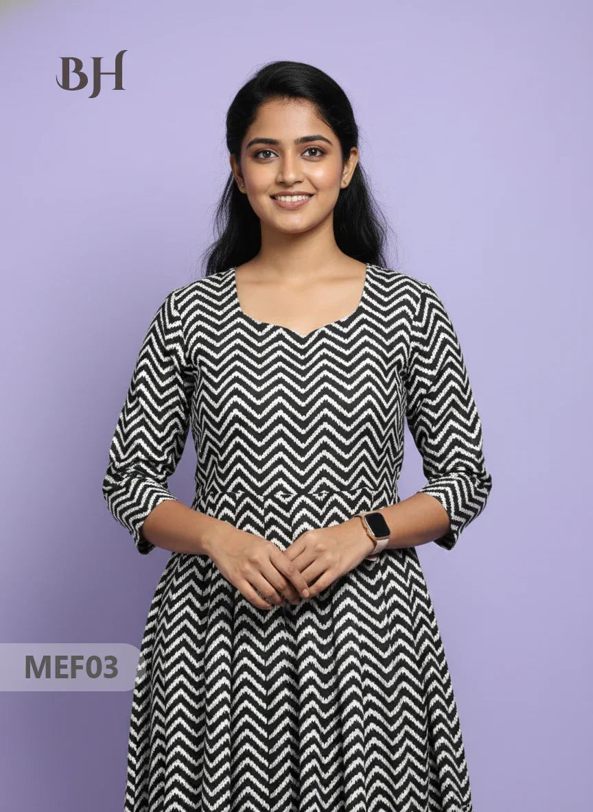 Mul Cotton Maternity & Feeding Frock – Black
