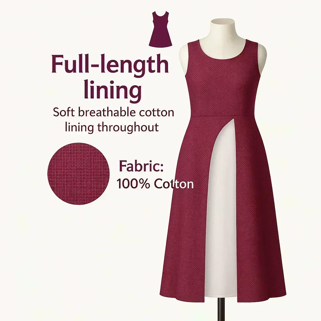 Cotton Readymade Straightcut Kurti Set with Pink Colour