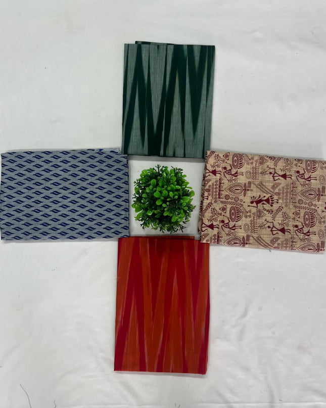 Cotton Blouse Bits Multi Colour with Pack of 4pcs