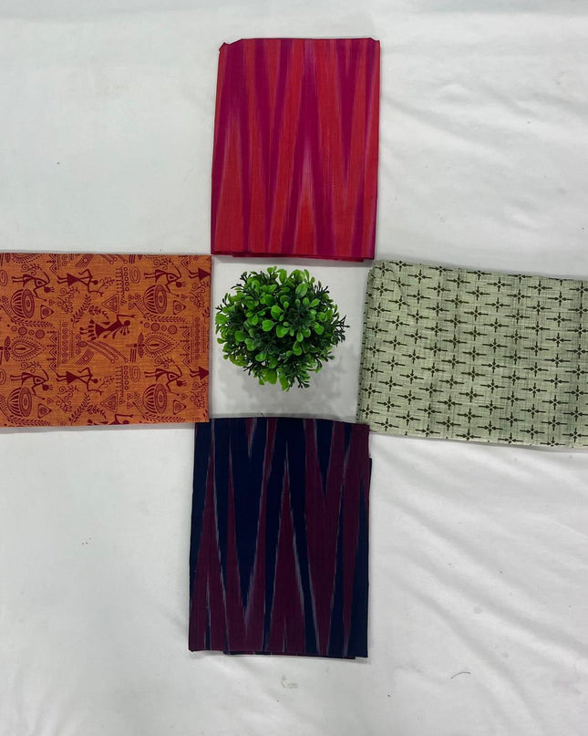 Cotton Blouse Bits Multi Colour with Pack of 4pcs