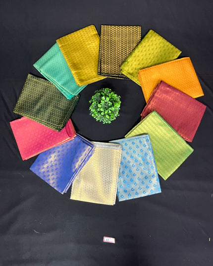 Half Pattu Blouse Bits Multi Colour with Pack of 12pcs