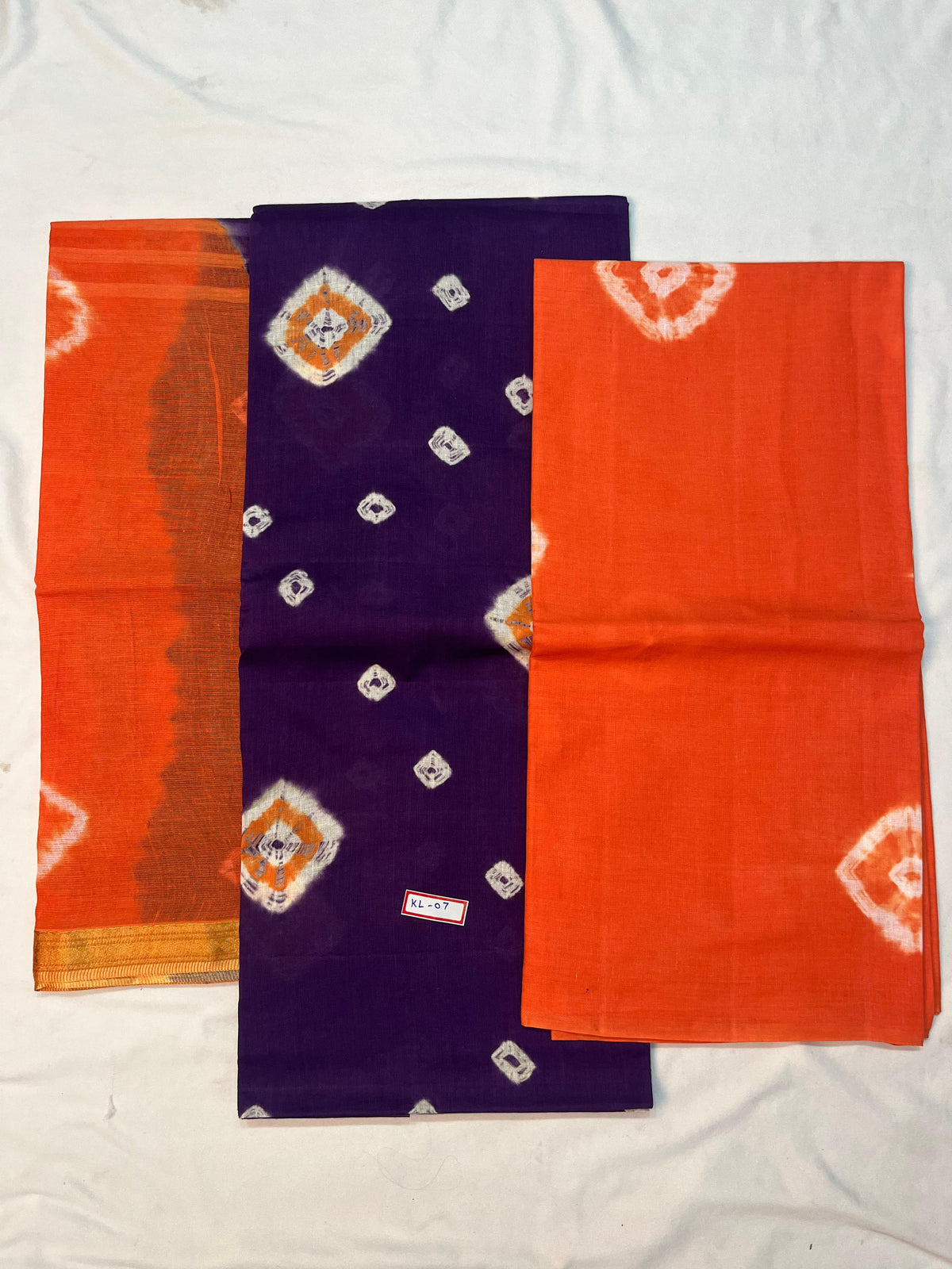 Pure Cotton Bandhani Printed Dress Material – Violet Colour Ethnic Wear for Women