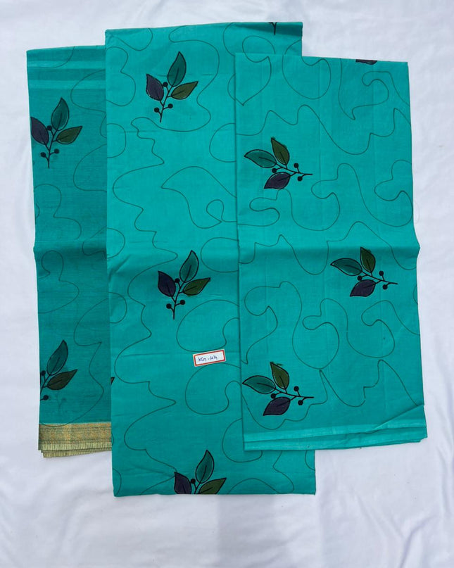 Pure Cotton Hand block Printed Dress Material – Dark Blue Colour Ethnic Wear for Women
