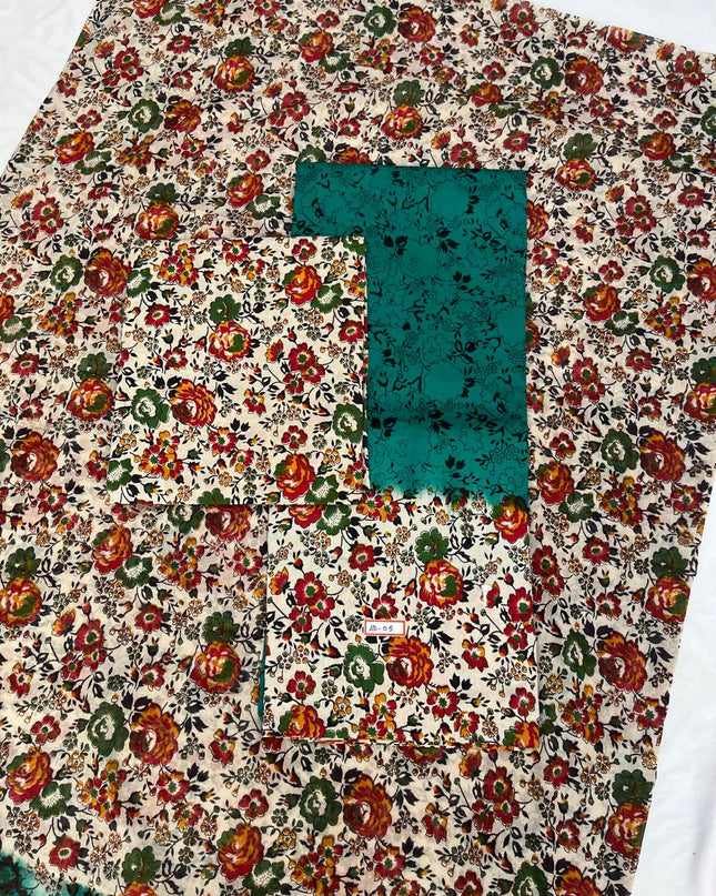 Pure Cotton Hand block Printed Dress Material – GreenColour Ethnic Wear for Women