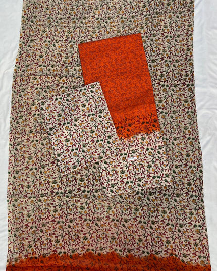 Pure Cotton Hand block Printed Dress Material – Navy Blue Colour Ethnic Wear for Women