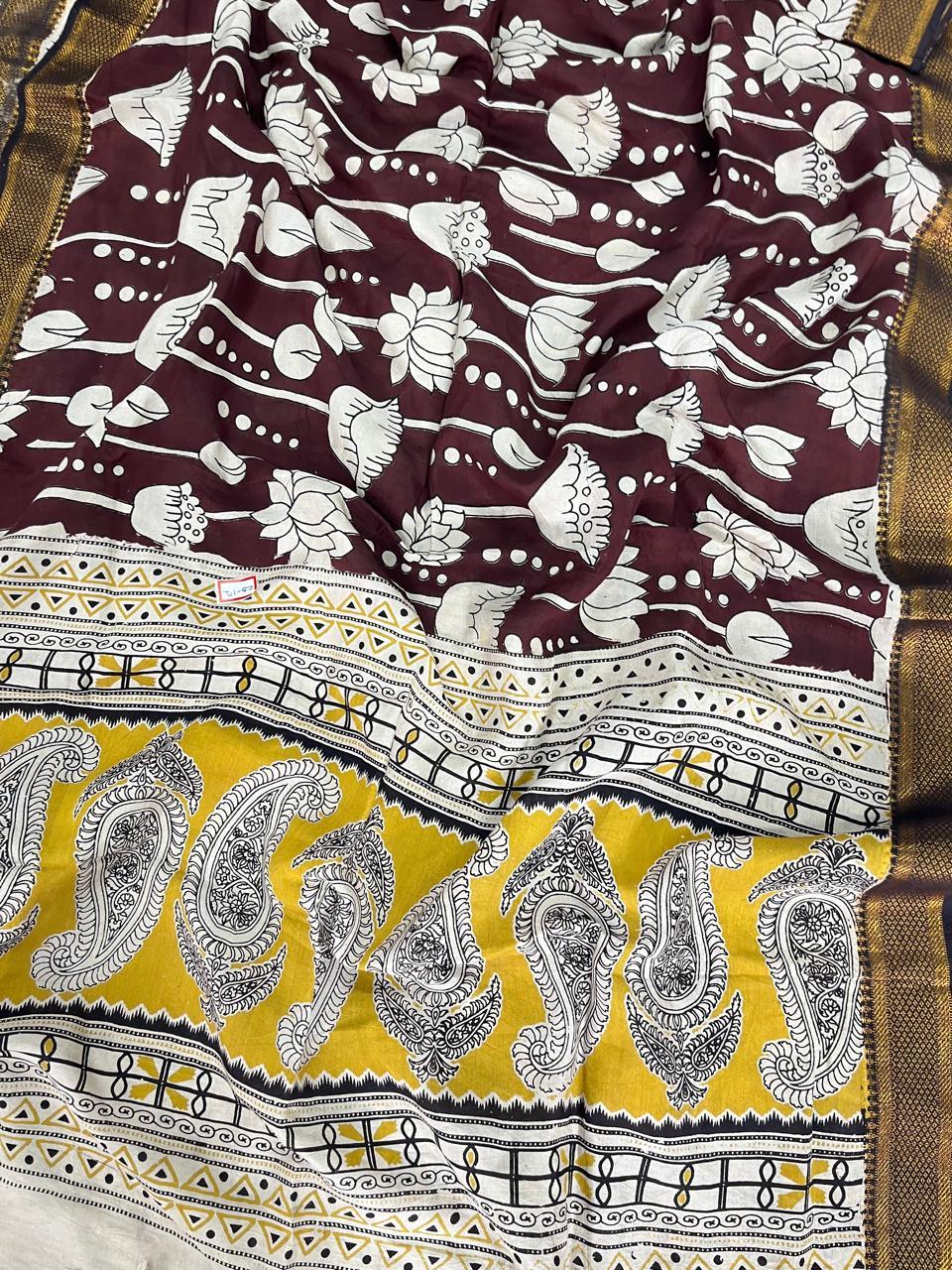 Premium Chennuri Silk Dupatta – Dark Wine Colour