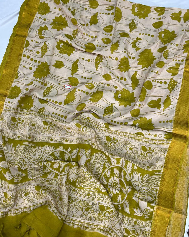 Premium Chennuri Silk Dupatta – Light Brown Colour