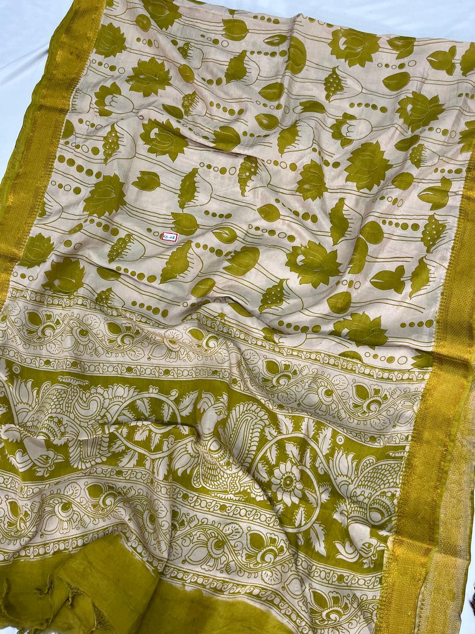 Premium Chennuri Silk Dupatta – Light Brown Colour