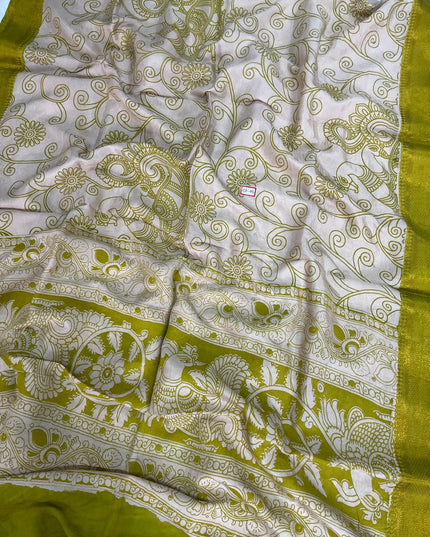 Premium Chennuri Silk Dupatta – Warm Grey Colour