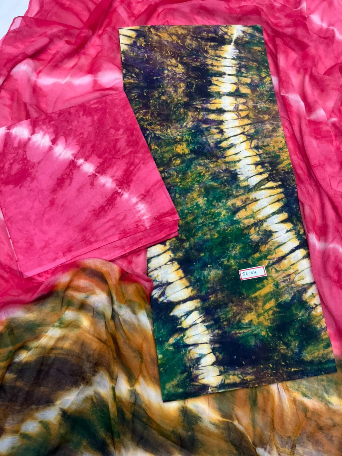 Multicotton with waterpaint Dress Material with Soft Chiffon Dupatta