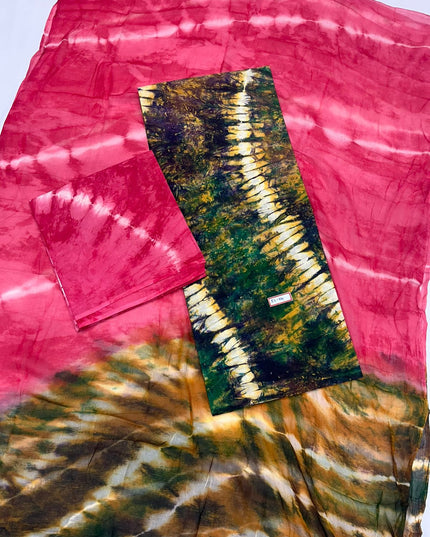 Multicotton with waterpaint Dress Material with Soft Chiffon Dupatta
