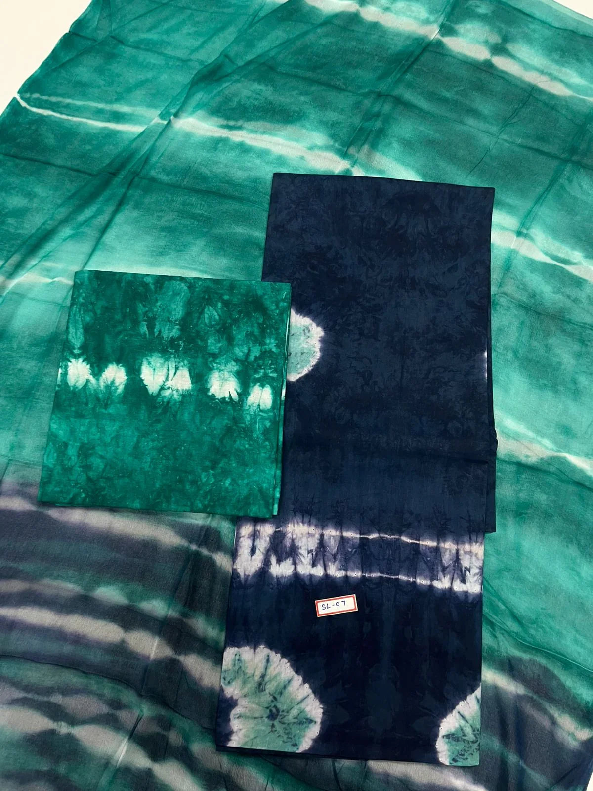 Cyan Blue Colour Dress Material with Soft Chiffon Dupatta