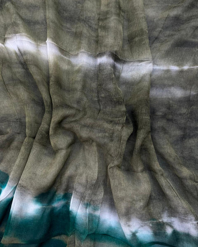 Sea Green Colour Dress Material with Soft Chiffon Dupatta