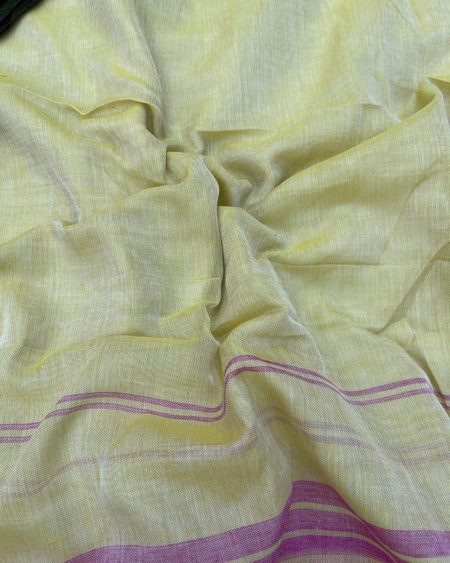 Traditional wear Narayanpet Mercerised cotton dress material with Cream colour