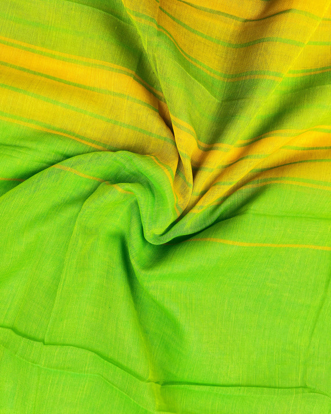 Traditional wear Narayanpet Mercerised cotton dress material with Green colour