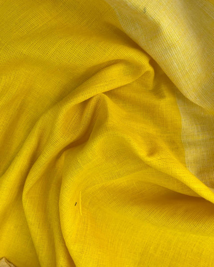 Soft Handloom Cotton Dress Material – Pastel Yellow Shade