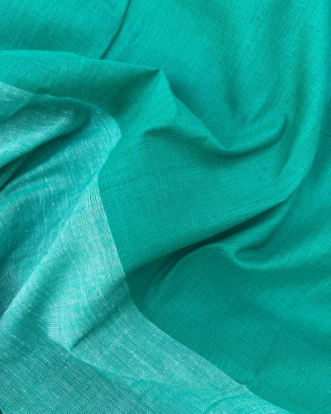 Soft Handloom Cotton Dress Material – Pastel Sea Green Shade