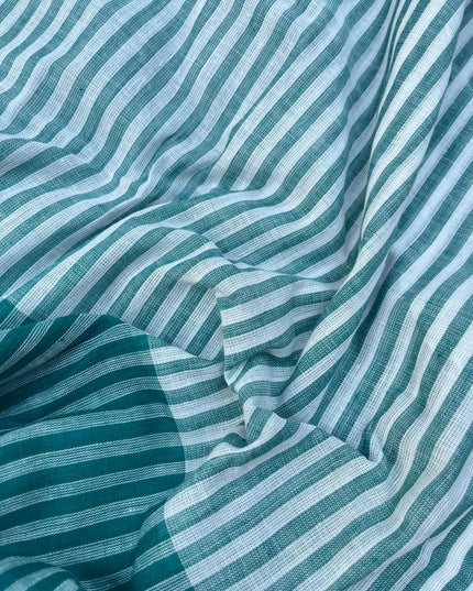 Soft Handloom Cotton Dress Material – Sea Green Shade