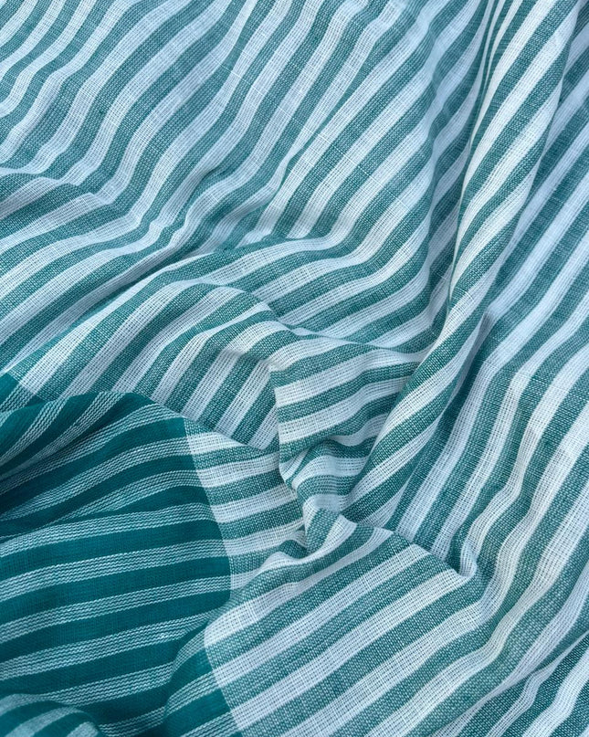 Soft Handloom Cotton Dress Material – Sea Green Shade