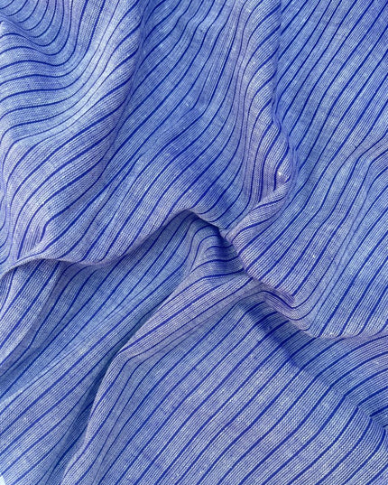 Soft Handloom Cotton Dress Material – Blue Shade