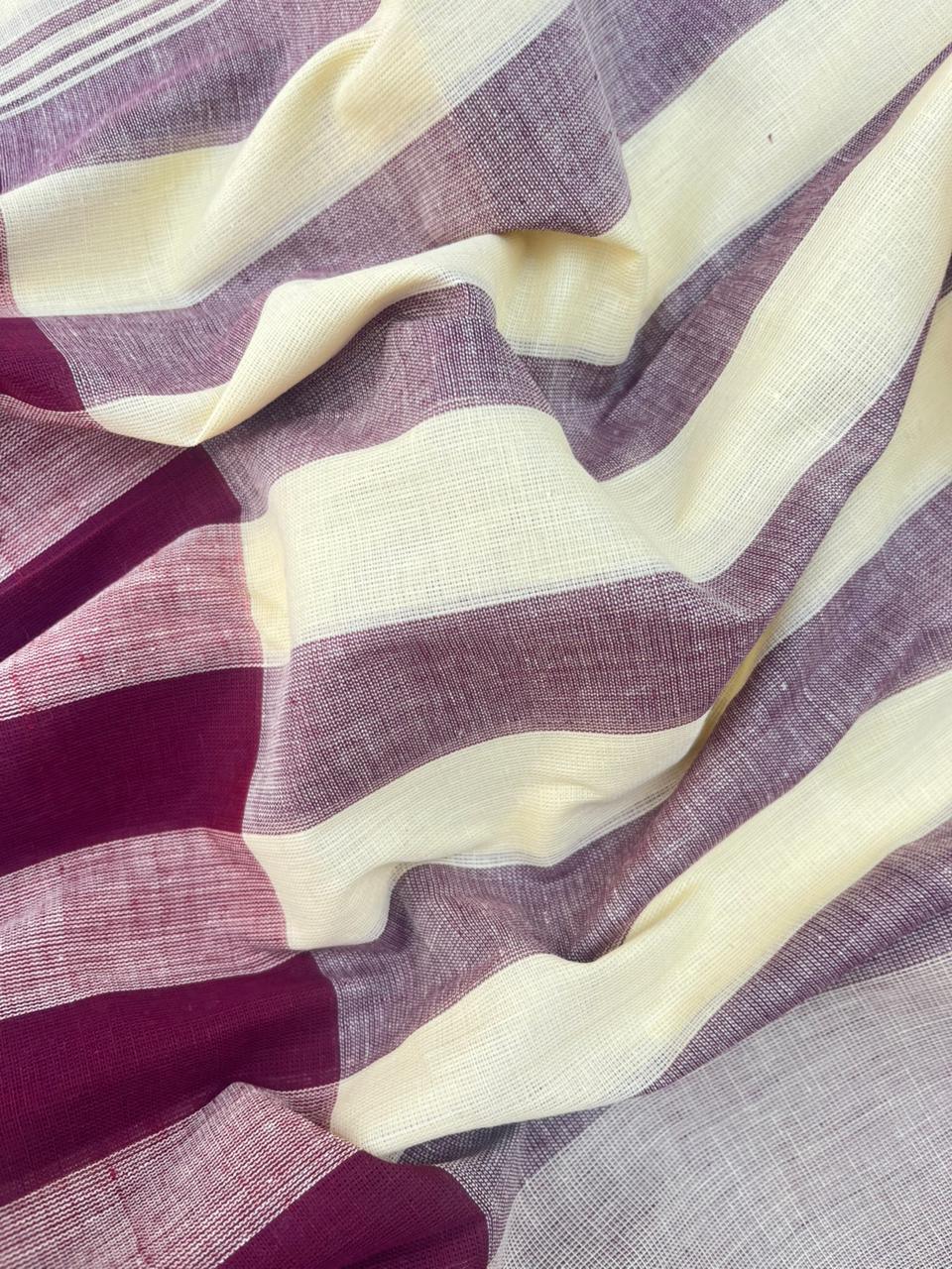 Soft Handloom Cotton Dress Material – Pink Shade