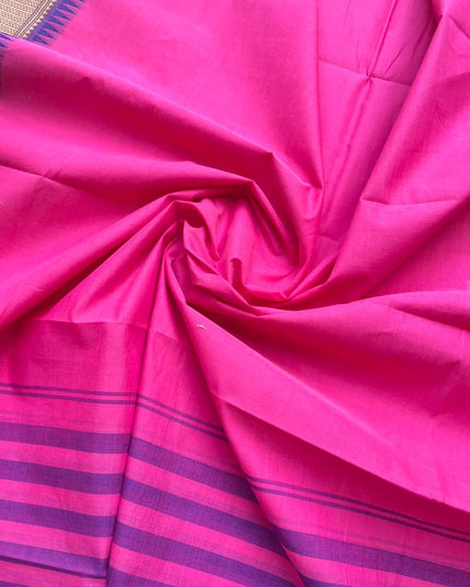 Pure Cotton Handloom Top & Dupatta Set | Pink Dress Material