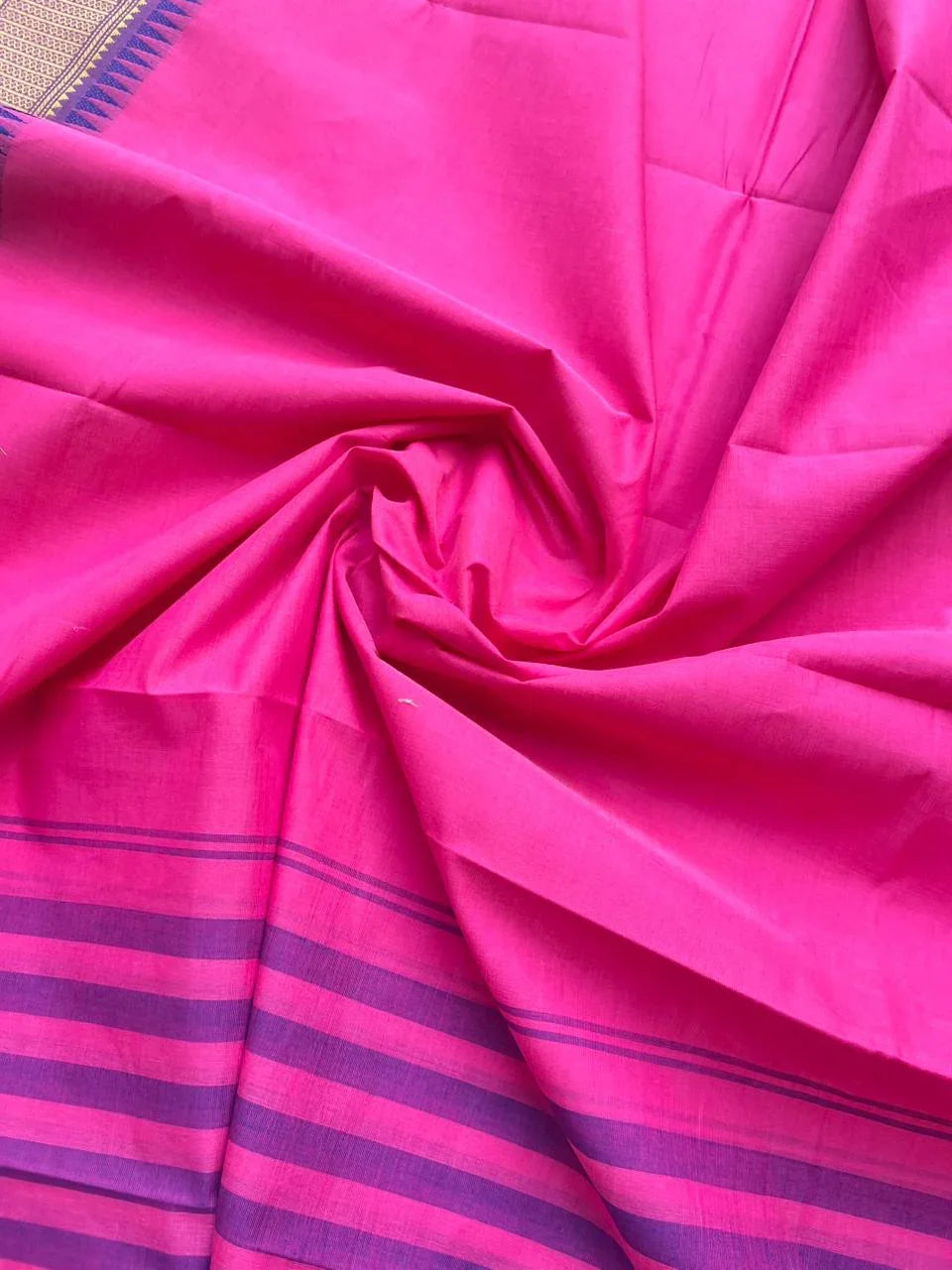 Pure Cotton Handloom Top & Dupatta Set | Pink Dress Material
