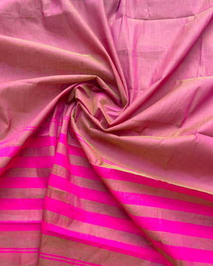 Pure Cotton Handloom Top & Dupatta Set | Baby Pink Dress Material