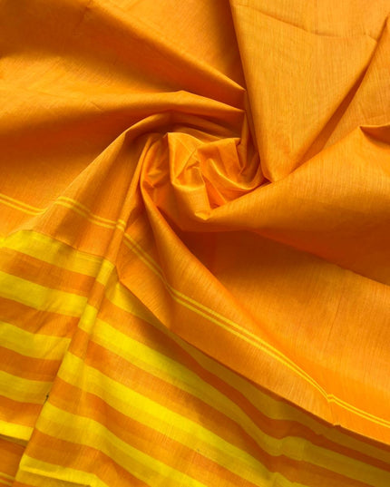 Pure Cotton Handloom Top & Dupatta Set | Yellow Dress Material