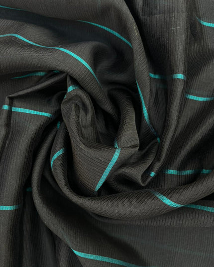 Mangalagiri Semi Pattu Dress Material with Zari Border – Sea Green Colour