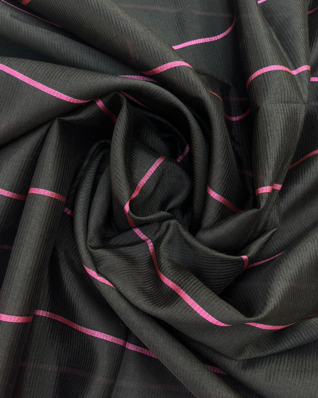 Mangalagiri Semi Pattu Dress Material with Zari Border – Pink Colour