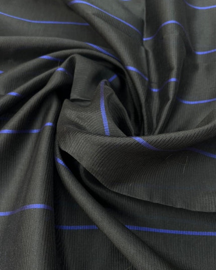 Mangalagiri Semi Pattu Dress Material with Zari Border – Royal Blue Colour
