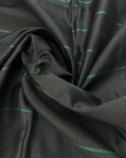 Mangalagiri Semi Pattu Dress Material with Zari Border – Sea Green Colour