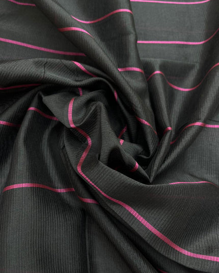Mangalagiri Semi Pattu Dress Material with Pochampally Border – Pink Colour