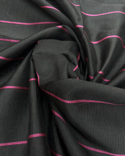 Mangalagiri Semi Pattu Dress Material with Zari Border – Pink Colour